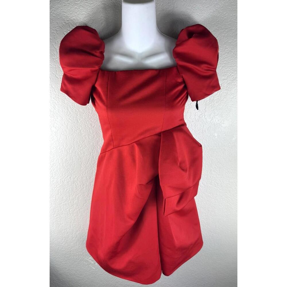 Vintage Victor Costa Red Short Cocktail Dress Size 7